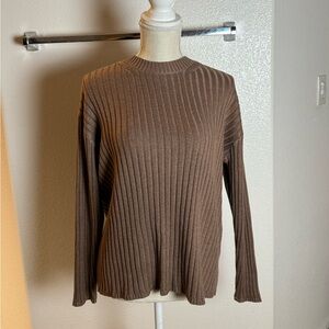 Jessica Simpson Brown Ribbed Sweater